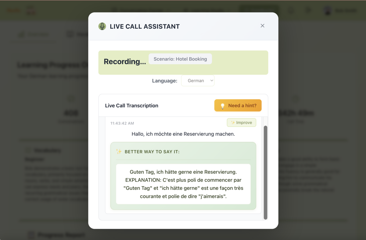 Live Call Assistant